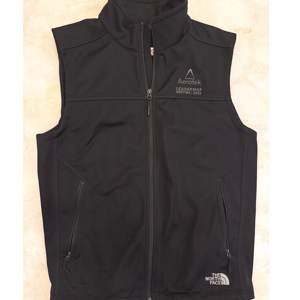 The North Face Mens WindWall Softshell Vest Black Large Aerotek Corporate 2022